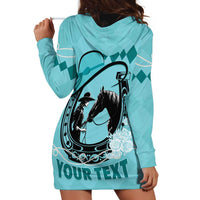 Personalized Kentucky Horse Racing Hoodie Dress Beauty and The Horse Teal Version LT01