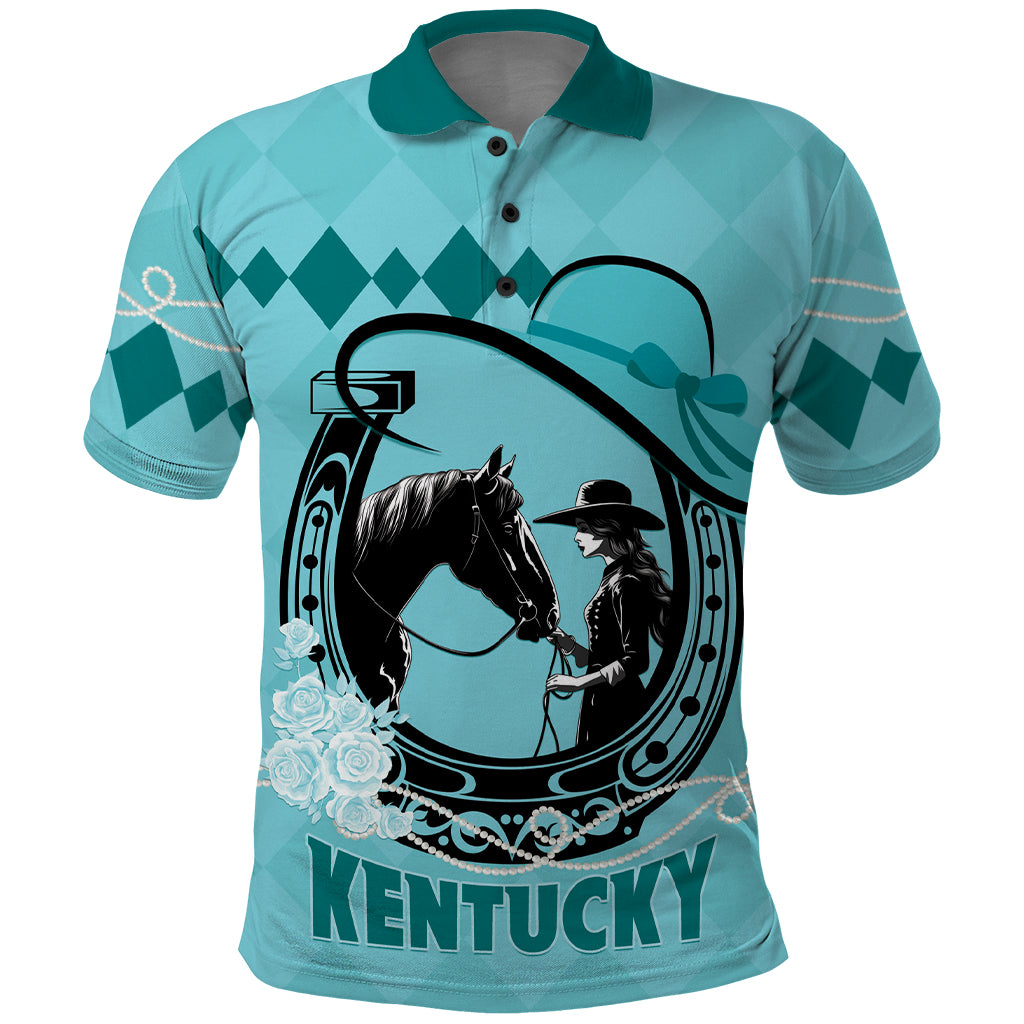 Personalized Kentucky Horse Racing 2024 Polo Shirt Beauty and The Horse Teal Version