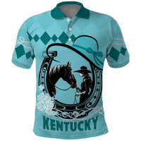 Personalized Kentucky Horse Racing Polo Shirt Beauty and The Horse Teal Version LT01