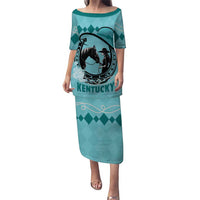 Personalized Kentucky Horse Racing Puletasi Beauty and The Horse Teal Version LT01