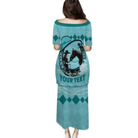 Personalized Kentucky Horse Racing Puletasi Beauty and The Horse Teal Version LT01