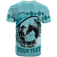 Personalized Kentucky Horse Racing T Shirt Beauty and The Horse Teal Version LT01