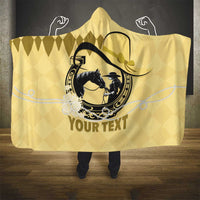 Personalized Kentucky Horse Racing Hooded Blanket Beauty and The Horse Yellow Version LT01