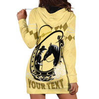 Personalized Kentucky Horse Racing Hoodie Dress Beauty and The Horse Yellow Version LT01