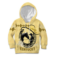 Personalized Kentucky Horse Racing Kid Hoodie Beauty and The Horse Yellow Version LT01