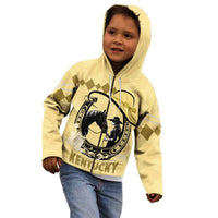 Personalized Kentucky Horse Racing Kid Hoodie Beauty and The Horse Yellow Version LT01