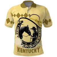 Personalized Kentucky Horse Racing Polo Shirt Beauty and The Horse Yellow Version LT01