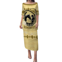 Personalized Kentucky Horse Racing Puletasi Beauty and The Horse Yellow Version LT01