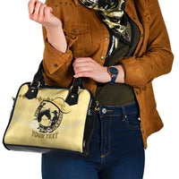 Personalized Kentucky Horse Racing Shoulder Handbag Beauty and The Horse Yellow Version LT01