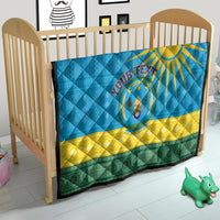 Personalized Rwanda Quilt Coat of Arms With African Pattern - Wonder Print Shop