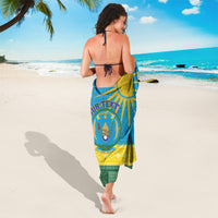 Personalized Rwanda Sarong Coat of Arms With African Pattern - Wonder Print Shop
