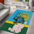 Rwanda Independence Day Area Rug Leopard With Roses
