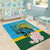 Rwanda Independence Day Area Rug Leopard With Roses
