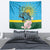 Rwanda Independence Day Tapestry Leopard With Roses