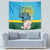Rwanda Independence Day Tapestry Leopard With Roses