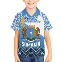 Personalized Somalia Independence Day 2024 Family Matching Off Shoulder Maxi Dress and Hawaiian Shirt Somali Star Leopard Mix African Pattern - Wonder Print Shop