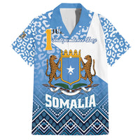 Personalized Somalia Independence Day 2024 Family Matching Puletasi and Hawaiian Shirt Somali Star Leopard Mix African Pattern - Wonder Print Shop