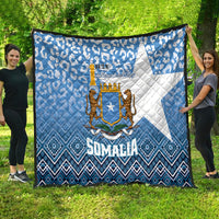 Somalia Independence Day 2024 Quilt Somali Star Leopard Mix African Pattern - Wonder Print Shop