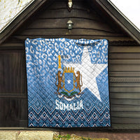 Somalia Independence Day 2024 Quilt Somali Star Leopard Mix African Pattern - Wonder Print Shop