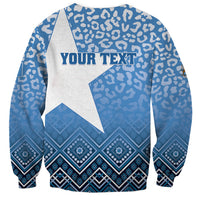 Personalized Somalia Independence Day 2024 Sweatshirt Somali Star Leopard Mix African Pattern - Wonder Print Shop
