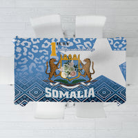 Somalia Independence Day 2024 Tablecloth Somali Star Leopard Mix African Pattern - Wonder Print Shop