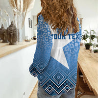 Personalized Somalia Independence Day 2024 Women Casual Shirt Somali Star Leopard Mix African Pattern - Wonder Print Shop