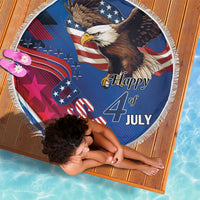 USA Independence Day 2024 Beach Blanket United States Eagle - Wonder Print Shop