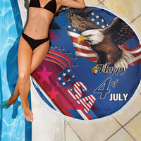 USA Independence Day 2024 Beach Blanket United States Eagle - Wonder Print Shop