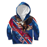 Personalized USA Independence Day 2024 Kid Hoodie United States Eagle - Wonder Print Shop
