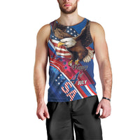 Personalized USA Independence Day 2024 Men Tank Top United States Eagle - Wonder Print Shop