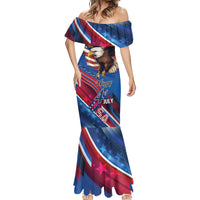 Personalized USA Independence Day 2024 Mermaid Dress United States Eagle - Wonder Print Shop