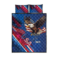 USA Independence Day 2024 Quilt Bed Set United States Eagle - Wonder Print Shop
