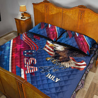 USA Independence Day 2024 Quilt Bed Set United States Eagle - Wonder Print Shop