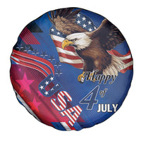 USA Independence Day 2024 Spare Tire Cover United States Eagle - Wonder Print Shop