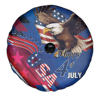 USA Independence Day 2024 Spare Tire Cover United States Eagle - Wonder Print Shop