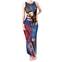 Personalized USA Independence Day 2024 Tank Maxi Dress United States Eagle - Wonder Print Shop