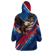 Personalized USA Independence Day 2024 Wearable Blanket Hoodie United States Eagle - Wonder Print Shop