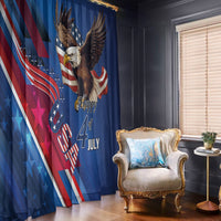 USA Independence Day 2024 Window Curtain United States Eagle - Wonder Print Shop