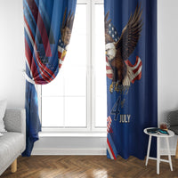 USA Independence Day 2024 Window Curtain United States Eagle - Wonder Print Shop