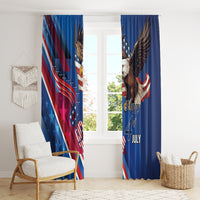 USA Independence Day 2024 Window Curtain United States Eagle - Wonder Print Shop