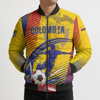 Custom Colombia 2026 World Football Bomber Puffer Jacket Los Cafeteros Go Champion
