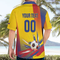 Custom Colombia 2026 World Football Hawaiian Shirt Los Cafeteros Go Champion