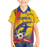 Custom Colombia 2026 World Football Kid Hawaiian Shirt Los Cafeteros Go Champion