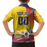 Custom Colombia 2026 World Football Kid Hawaiian Shirt Los Cafeteros Go Champion LT01