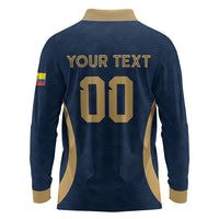 Custom Ecuador 2026 World Football Long Sleeve Polo Shirt La Tri Go Champion