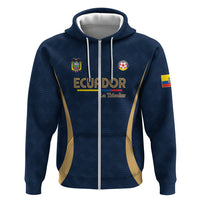 Custom Ecuador 2026 World Football Zip Hoodie La Tri Go Champion