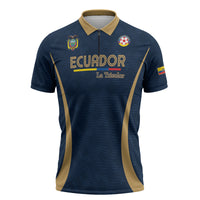 Custom Ecuador 2026 World Football Zipper Polo Shirt La Tri Go Champion