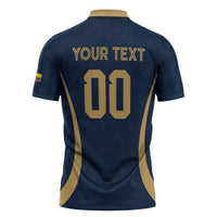 Custom Ecuador 2026 World Football Zipper Polo Shirt La Tri Go Champion