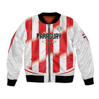 Custom Paraguay 2026 World Football Bomber Jacket La Albirroja Go Champion
