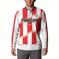 Custom Paraguay 2026 World Football Button Sweatshirt La Albirroja Go Champion